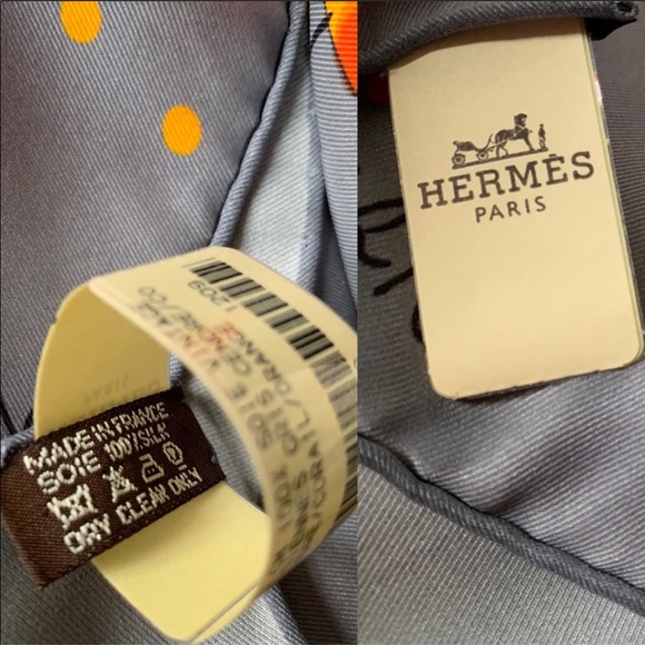 HERMÈS LES PARISIENNES DE KIRAZ SQUARE SILK SCARF - Picture 8 of 8